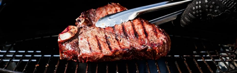 Кульовий гриль BBQ-Toro 57 см для вугілля з термометром і кришкою, круглий мангал на дровах, знімна кришка
