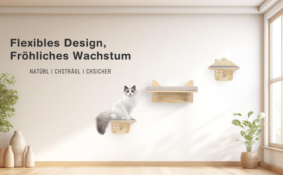 Кігтеточка-стінка для котів, велика полиця для кріплення до стіни, 38 x 27 см