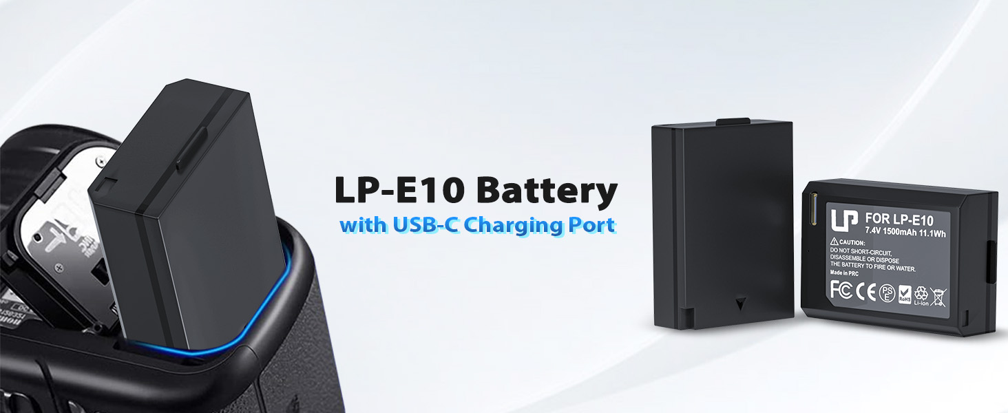 Комплект акумуляторів LP-E10 1600mAh (3 шт.) та USB-зарядний пристрій на 3 слоти для камер Canon