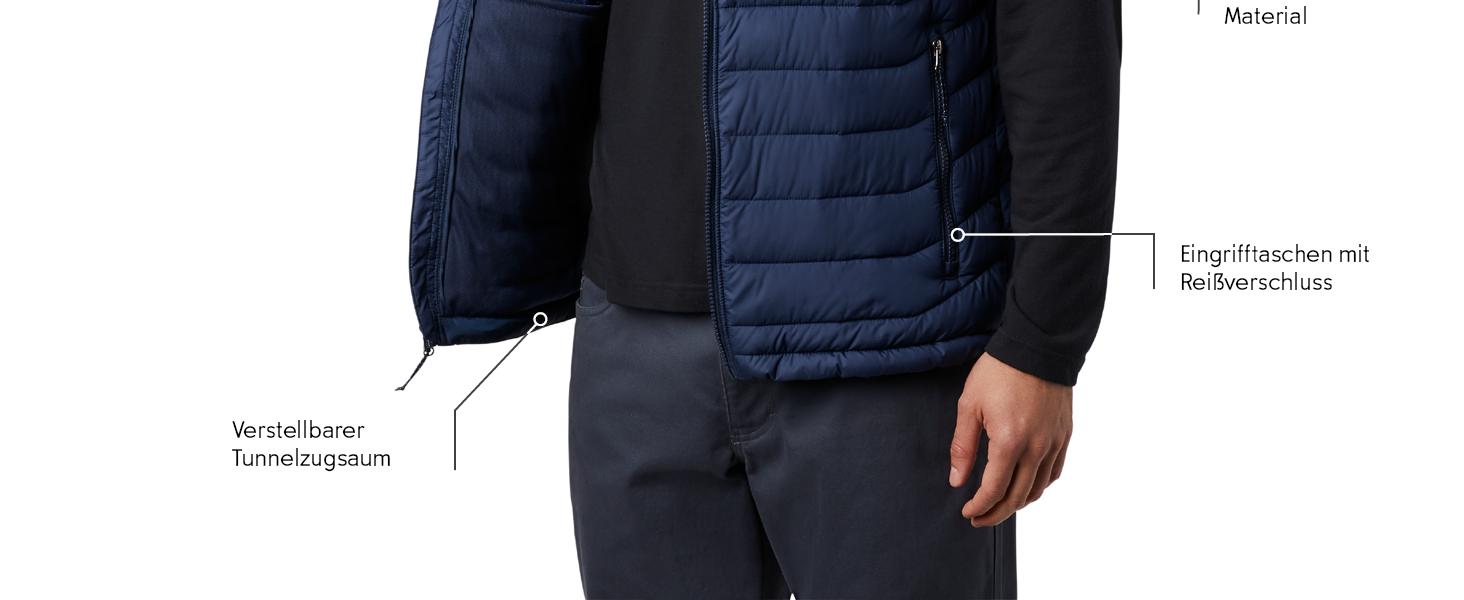 Жилет чоловічий Columbia Powder Lite™ II Daunenjacke, Stone Green, S