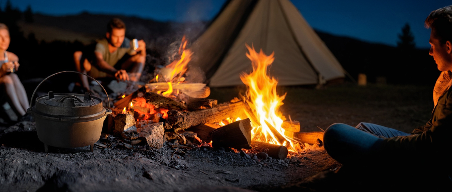 Чавунна двостороння гриль-плита OVERMONT з ручками 43,2×24,9 см для BBQ, духовки, газового та вугільного гриля