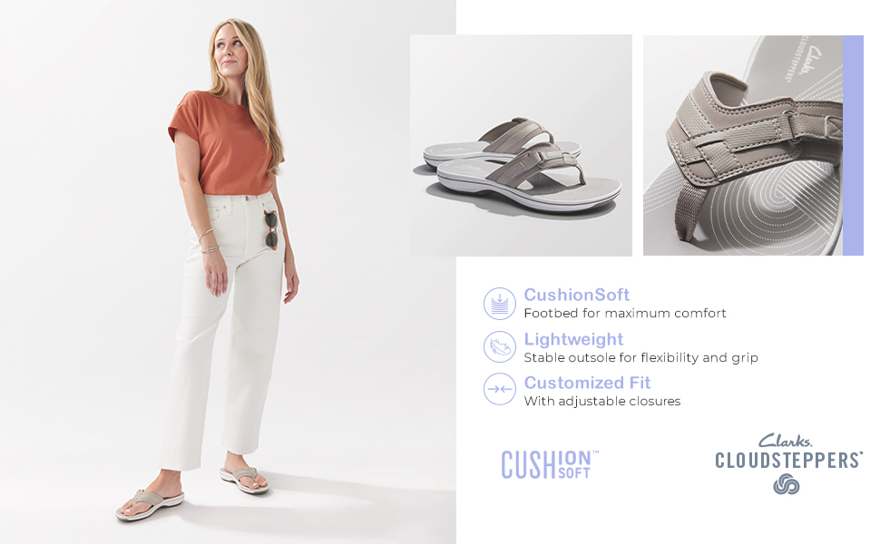 Сандалі Clarks Mira Isle жіночі бежеві, розмір 38.5 EU, широка ширина