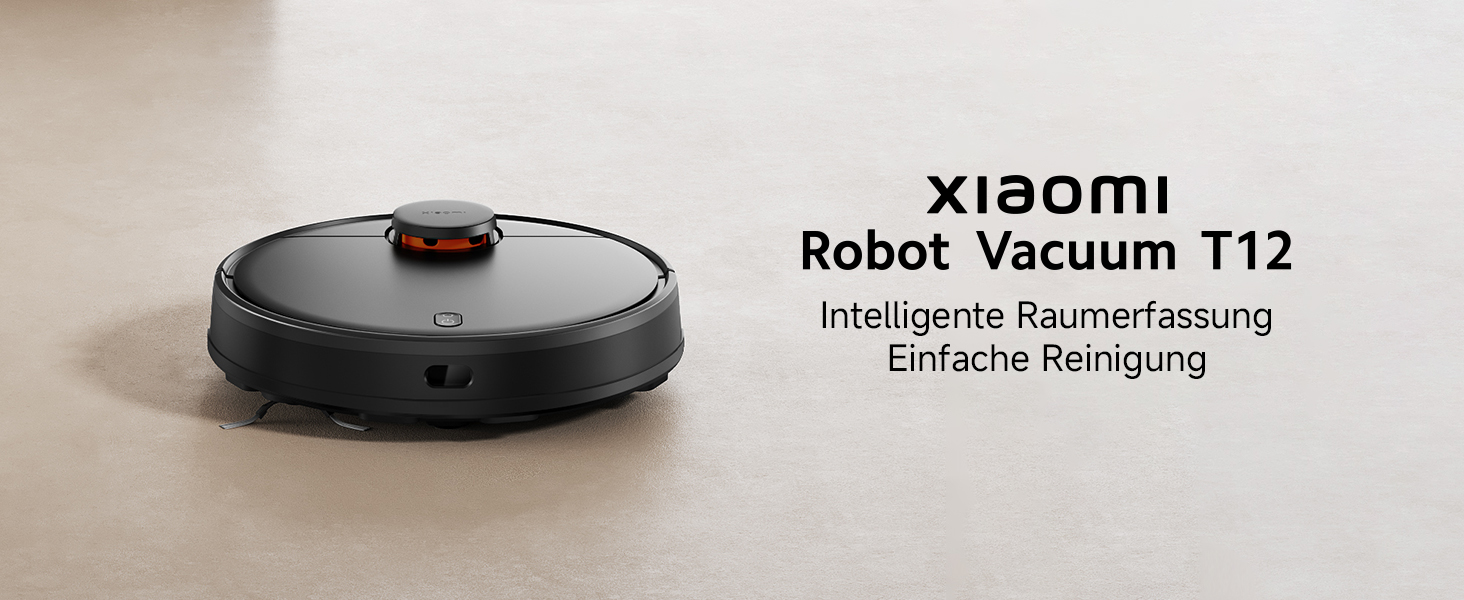 Робот-пилосос Xiaomi T12 з функцією вологого прибирання, потужність всмоктування 5000Па, керування через додаток та голосом