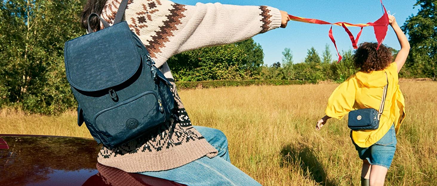 Рюкзак Kipling Seoul S з відсіком для ноутбука, малий, Galaxy Metallic