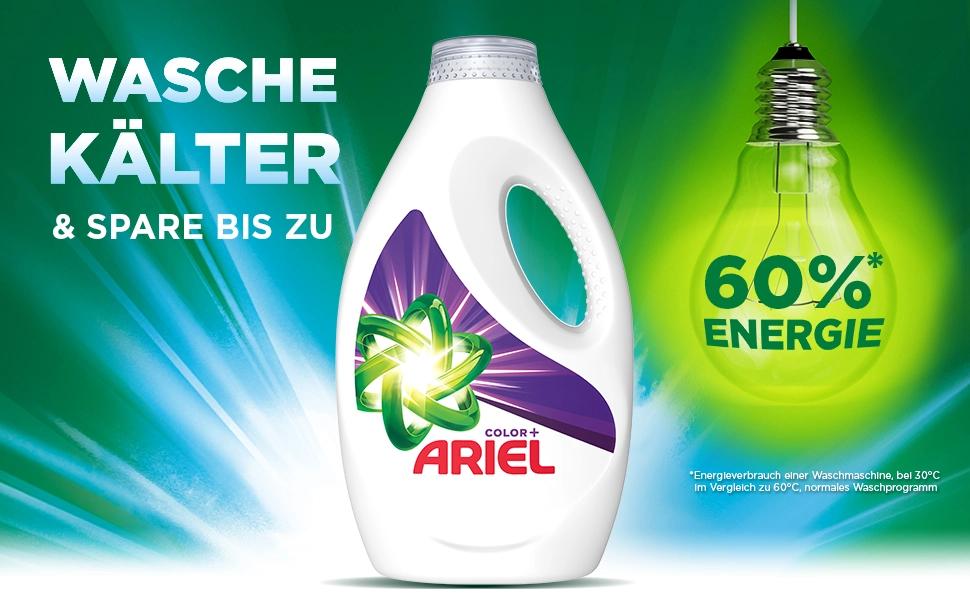 Рідкий універсальний пральний засіб Ariel Color+ для кольорових речей, 3.5 л, 70 прань