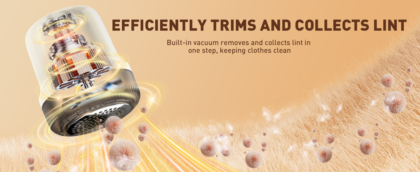 Електричний видальник ворсу для одягу та меблів COPPA, 6 лез, 3 швидкості, з індикатором заряду акумулятора