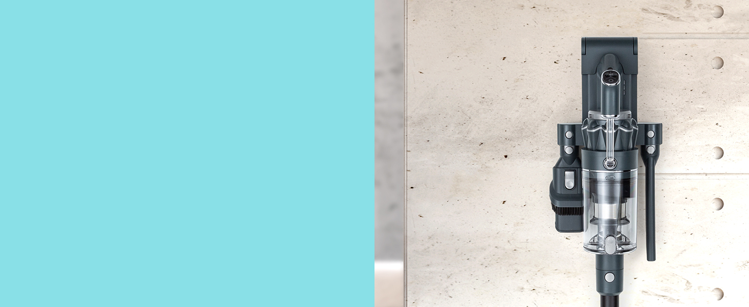 Бездротовий акумуляторний пилосос Klarstein без мішка з 4-ступеневим фільтром E12 EPA, для шерсті тварин, килима та твердих підлог, вертикальний пилосос без мішка з насадкою для підлоги 180° (сірий)