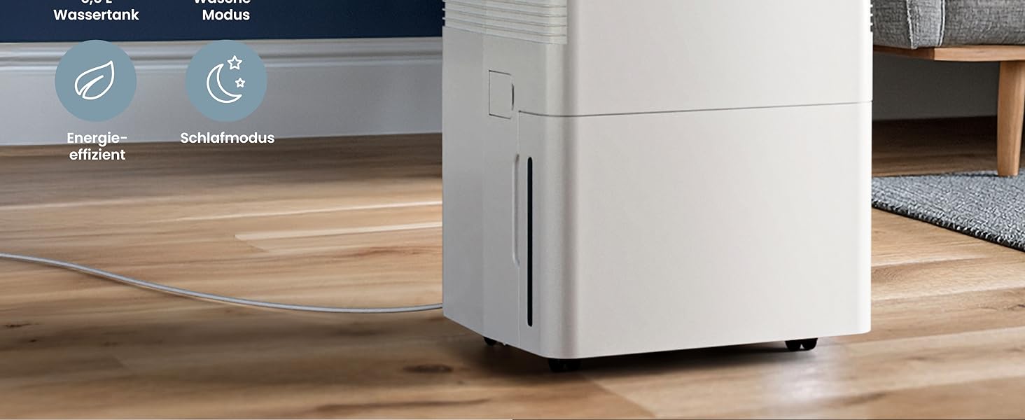 Про Breeze OmniDry - електросушарка повітря з Wi-Fi, 12л/24г, режим прання, датчик вологості, таймер, проти цвілі, для приміщень до 25м²