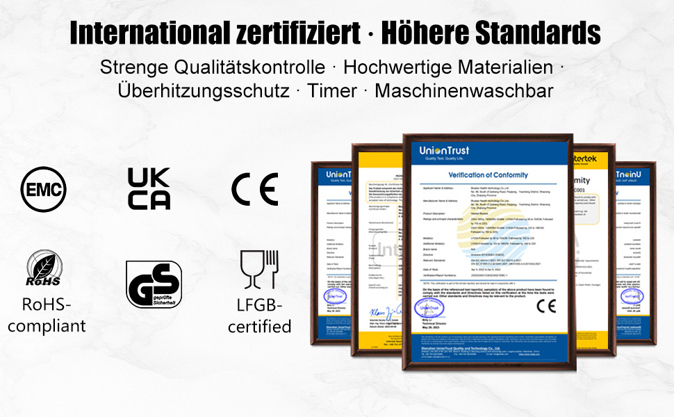 Електрична ковдра COZYTY 150x200 см з таймером та захистом від перегріву, фланель, 6 режимів нагріву, сіра