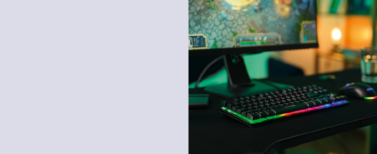 Trust GXT 1794 Комплект для геймінгу: клавіатура QWERTZ DE, миша та килимок, LED підсвітка, бездротова миша (80 годин), компактна TKL USB клавіатура, чорний