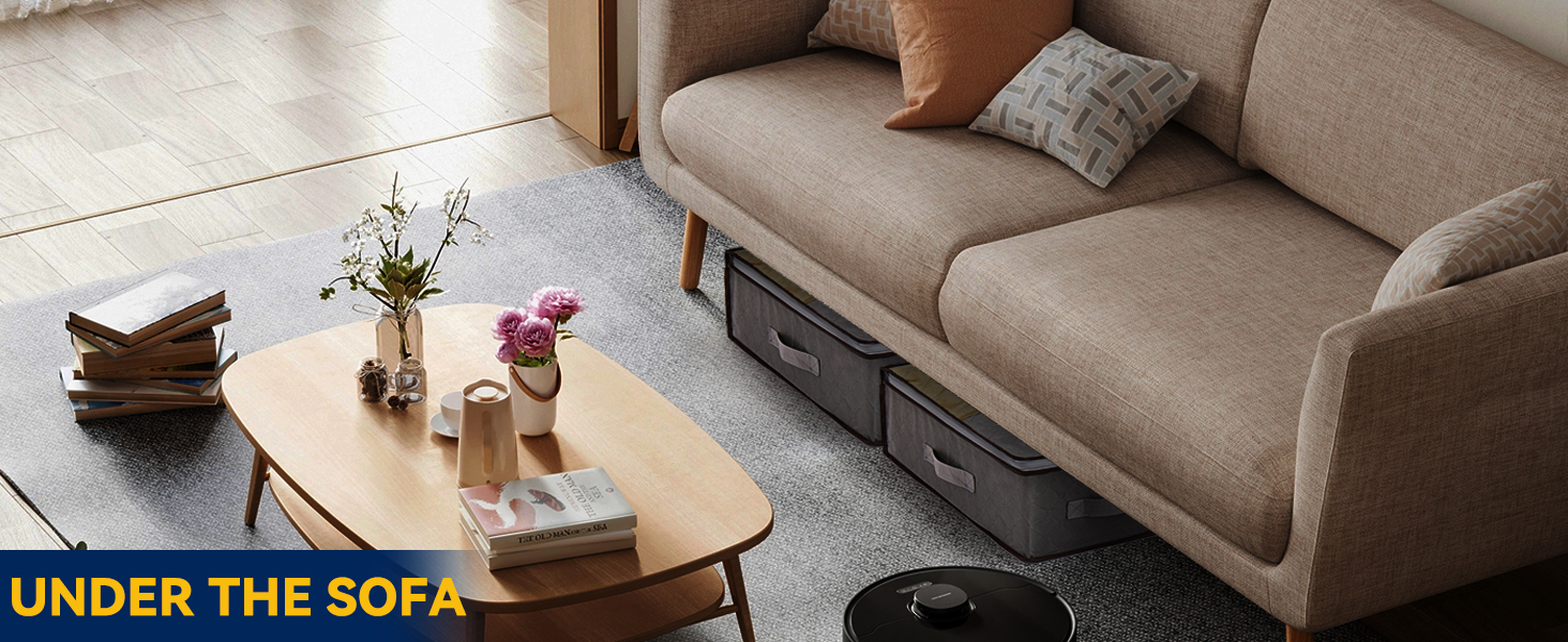 Комод під ліжко Boic, 2 шт., 60 л, для зберігання постільної білизни та одягу, з кришкою, складний, велика коробка для зберігання