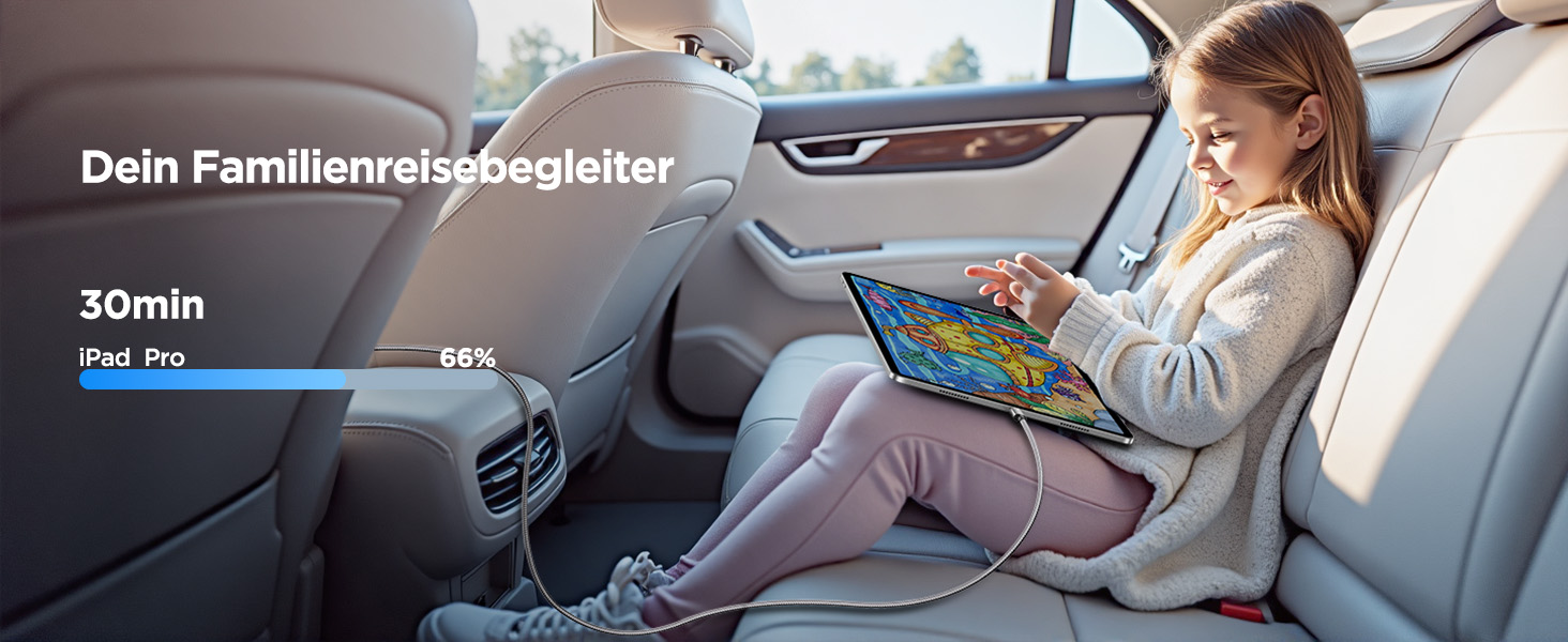 Кабель USB-C на USB-C [2 шт. 2м+2м] 100W, нейлон, сірий. Підтримка швидкої зарядки PD для iPhone, Samsung, iPad, MacBook, Pixel, Switch