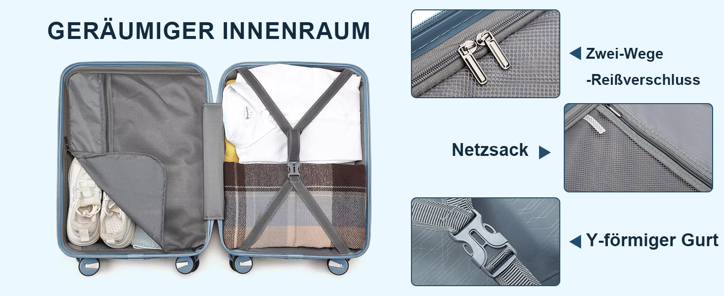 Валіза-тележка Sea Choice з жорстким корпусом, розширювана, ручна поклажа, 55 см, білий колір, з TSA замком та 360° колесами