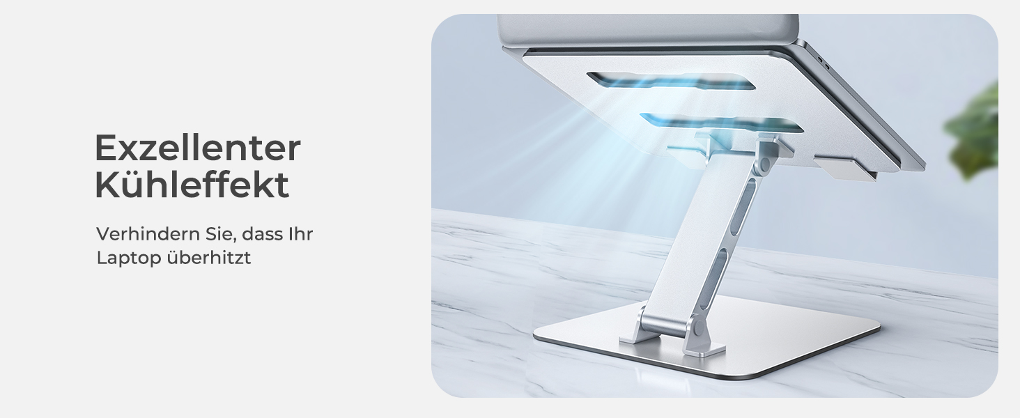 Регульований підставка для ноутбука: ергономічна, складна, з алюмінію, для MacBook Pro, HP (10–16