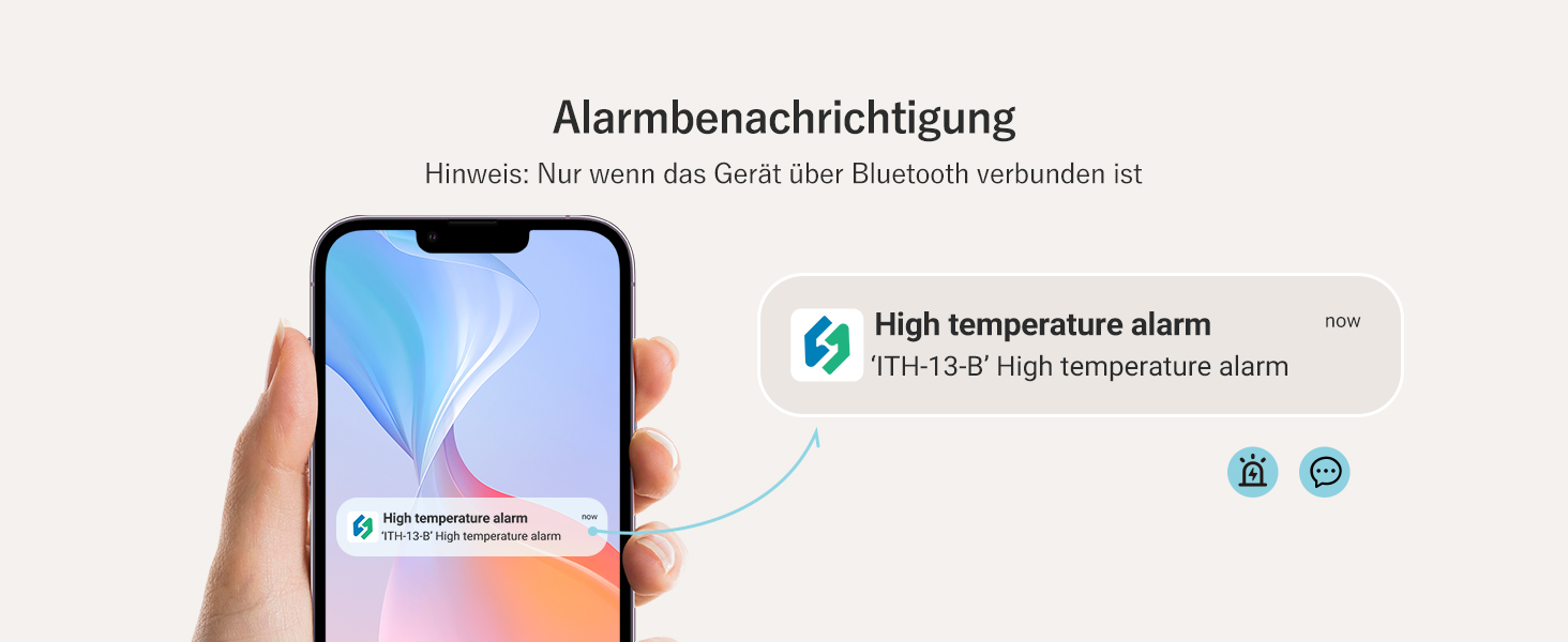 Цифровий термометр-гігрометр Inkbird ITH-13-B, Bluetooth, 2 шт, високоточний з вимірюванням температури та вологості, керування через додаток