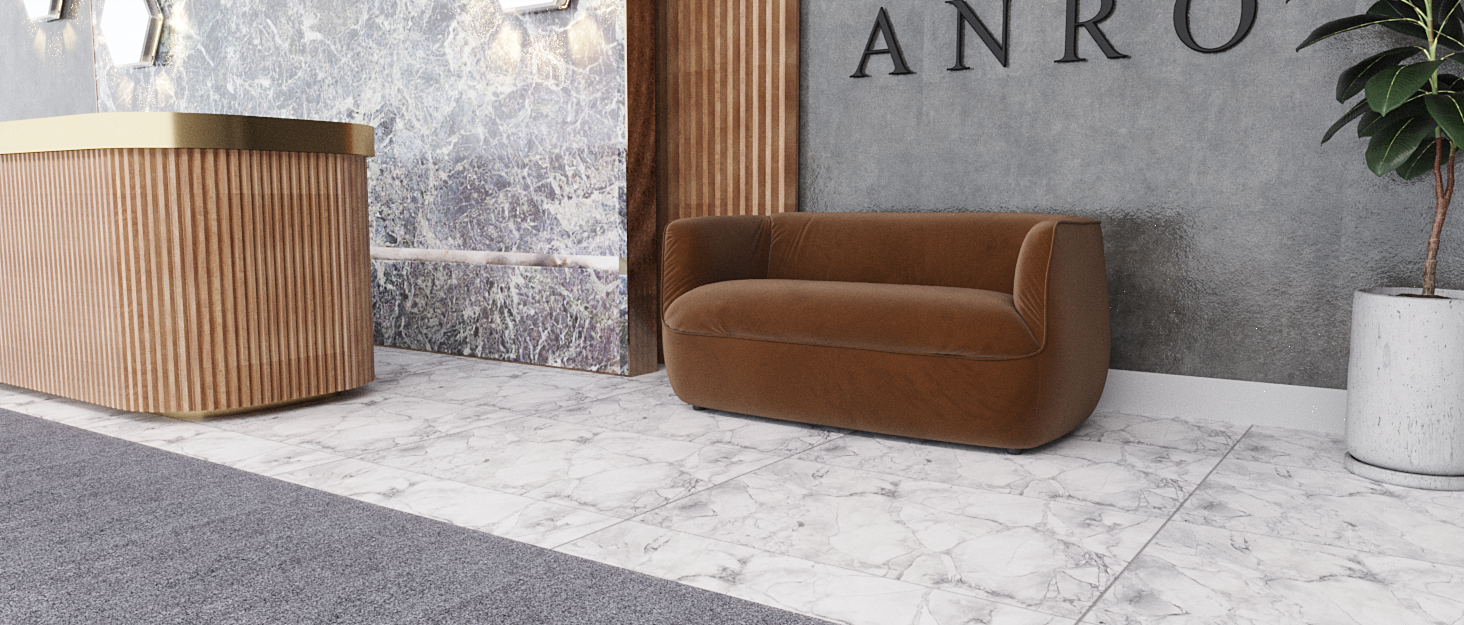 Килимок для дому ANRO: антиковзаючий, для входу, 60x40 см, сірий