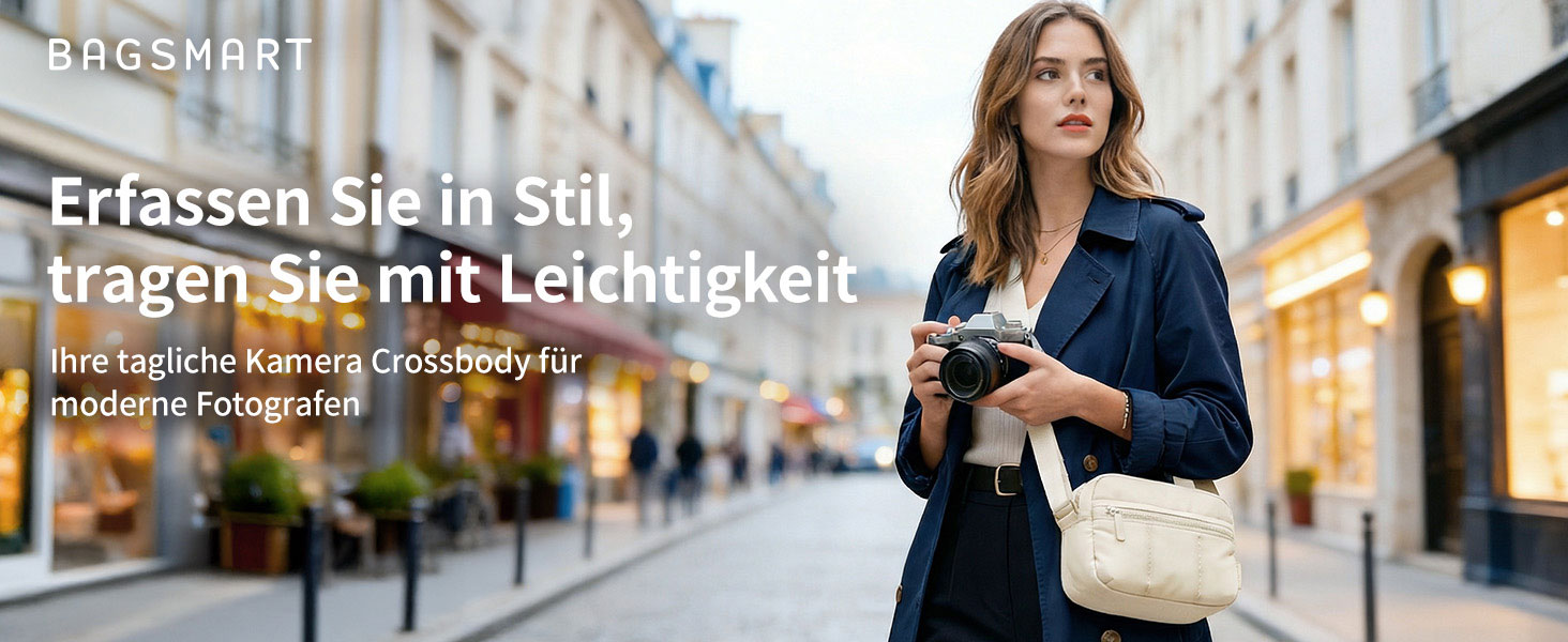 Компактна сумка для фотоапарата Bagsmart Puffer для DSLR та SLR камер, колір: верблюжий