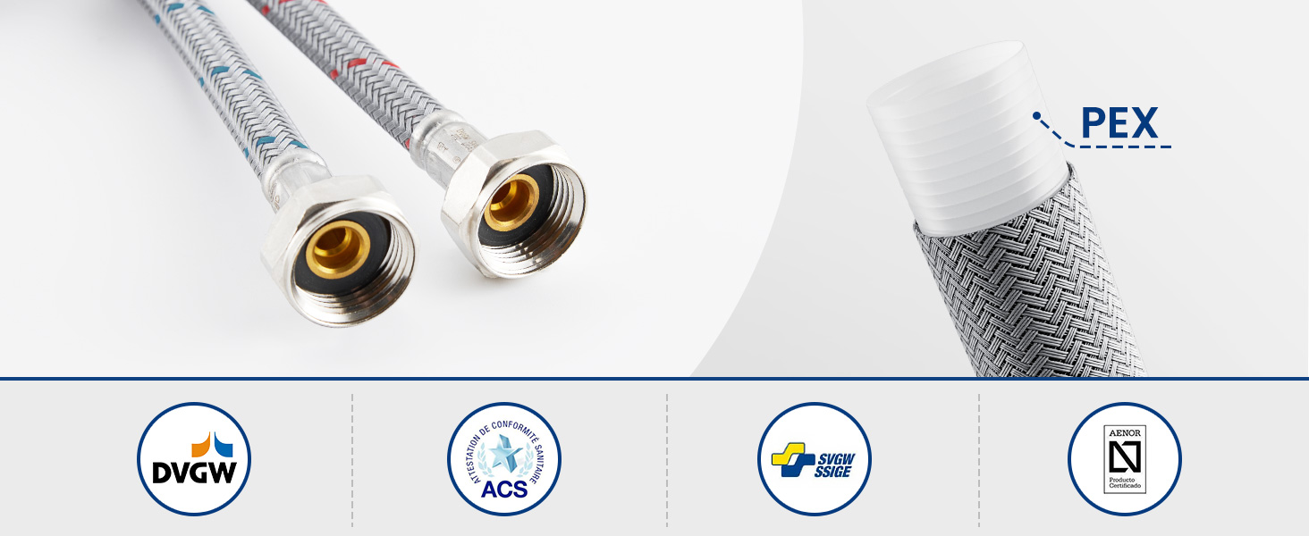 Змішувач кухонний CECIPA з витяжною насадкою, висувний, з двома режимами струменя, поворотний на 360°, одноlever, нержавіюча сталь, срібло