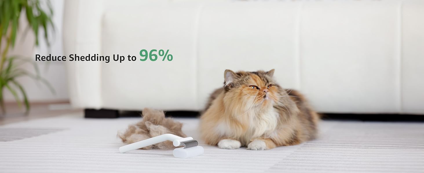 PawRake – щітка для котів та собак на вигляд копалки, для видалення підшерстка, для середньої та довгої шерсті, для комфортного догляду за шерстю