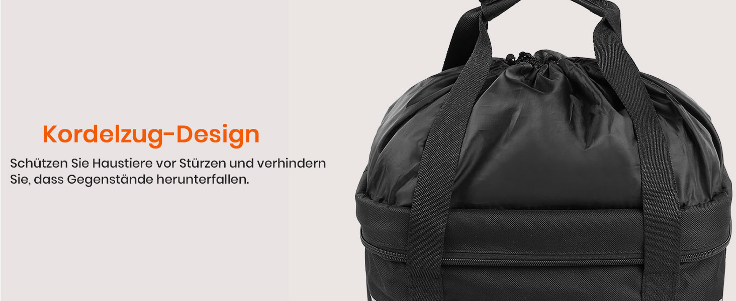 Складаний водонепроникний кошик на кермо велосипеда, знімний, з алюмінієвого сплаву, для собак, котів, невеликих тварин, для пікніка, покупок (Чорний)