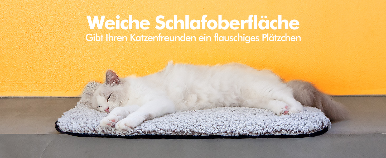 Самогріюча лежанка для котів на підвіконня, м'яка та неслизька, 90 x 28 см, сірий колір