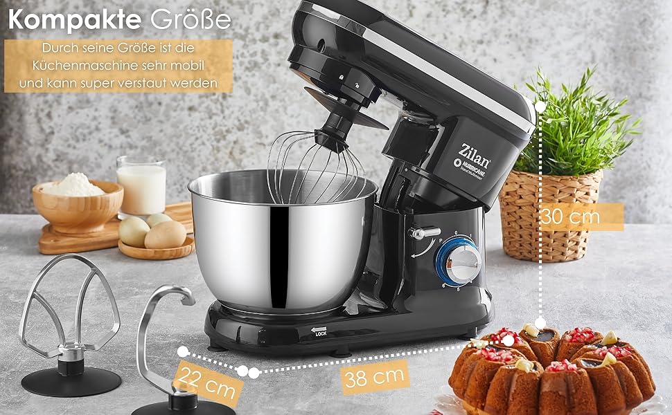 Електрична кухонна машина: міксер, тістоміс, планетарний міксер 4.5 л з пульсатором