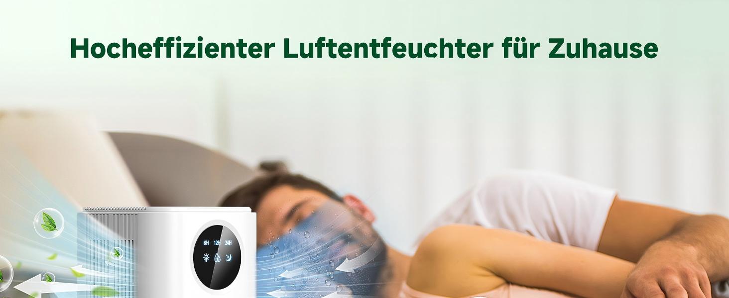 Електричний осушувач повітря 1800 мл, енергозберігаючий, для спальні та ванної кімнати, 22,5W, тихий, з режимом сну, таймером, автовимкненням (580 мл/день)