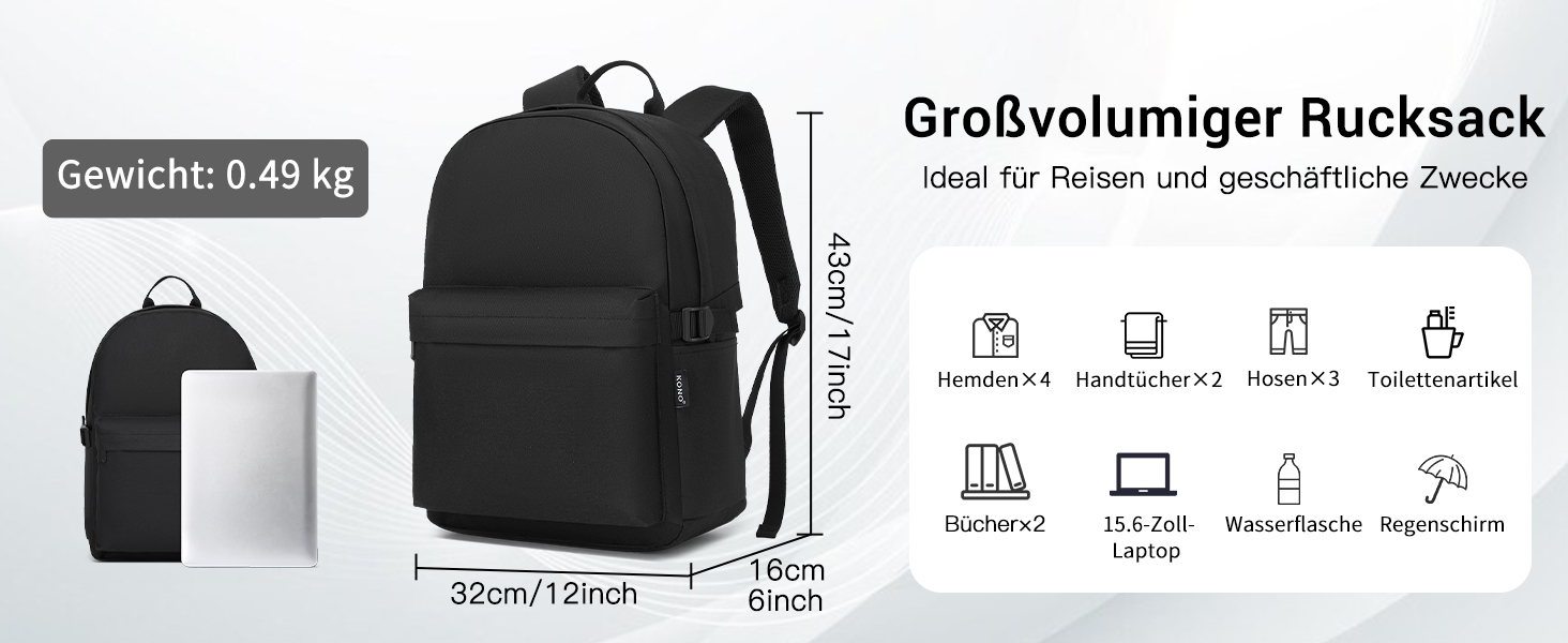 Рюкзак Coege: водонепроникний, для ноутбука 15.4