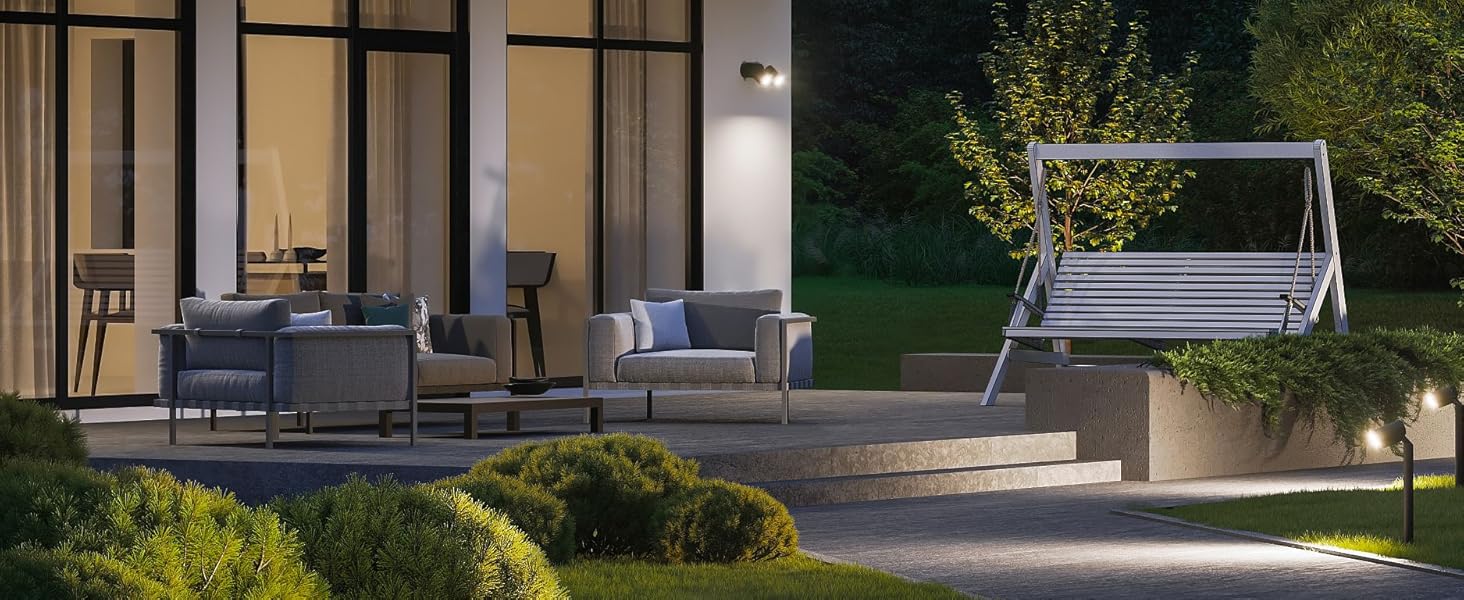 Смарт LED прожектор Steinel Spot DUO SC Connect для вулиці з датчиком руху, димуванням, керуванням через додаток, 7 Вт, 3000K, антрацит