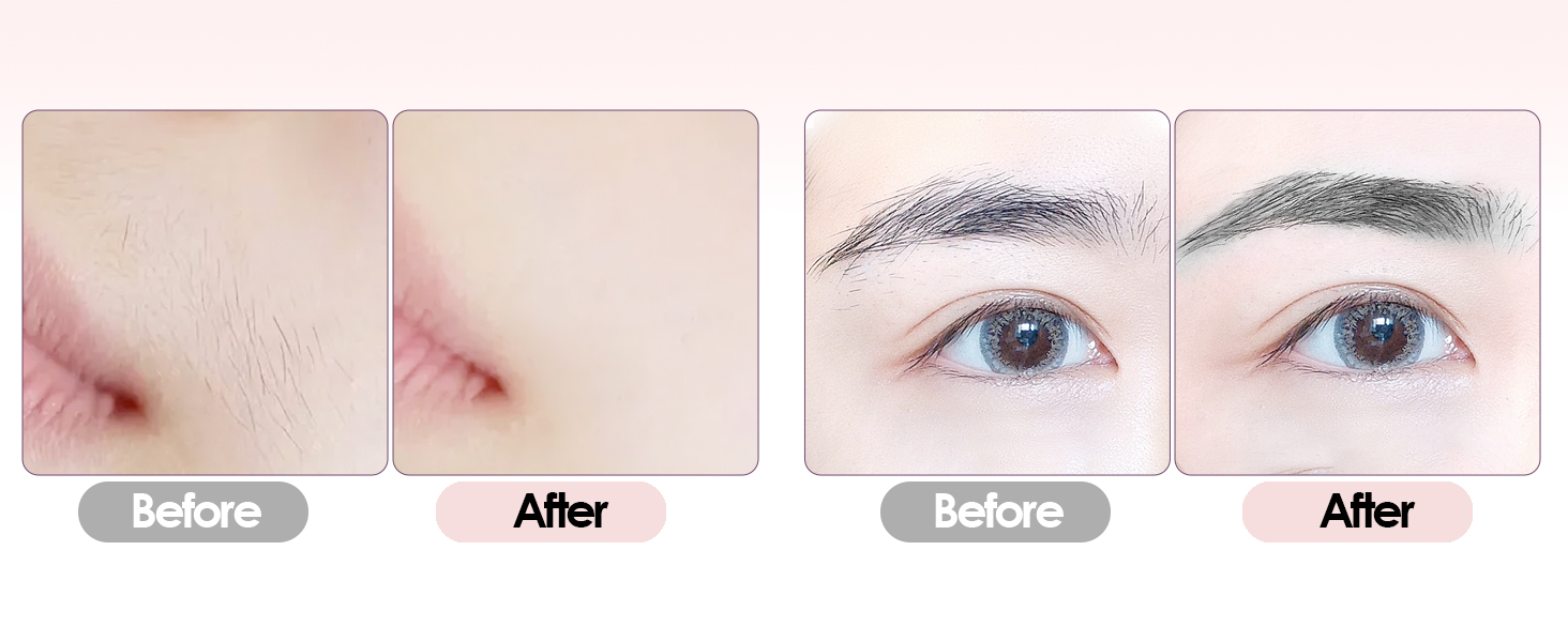 Триммер для обличчя та брів 2-в-1 VG VOGCREST з LED-підсвічуванням (Рожеве золото)