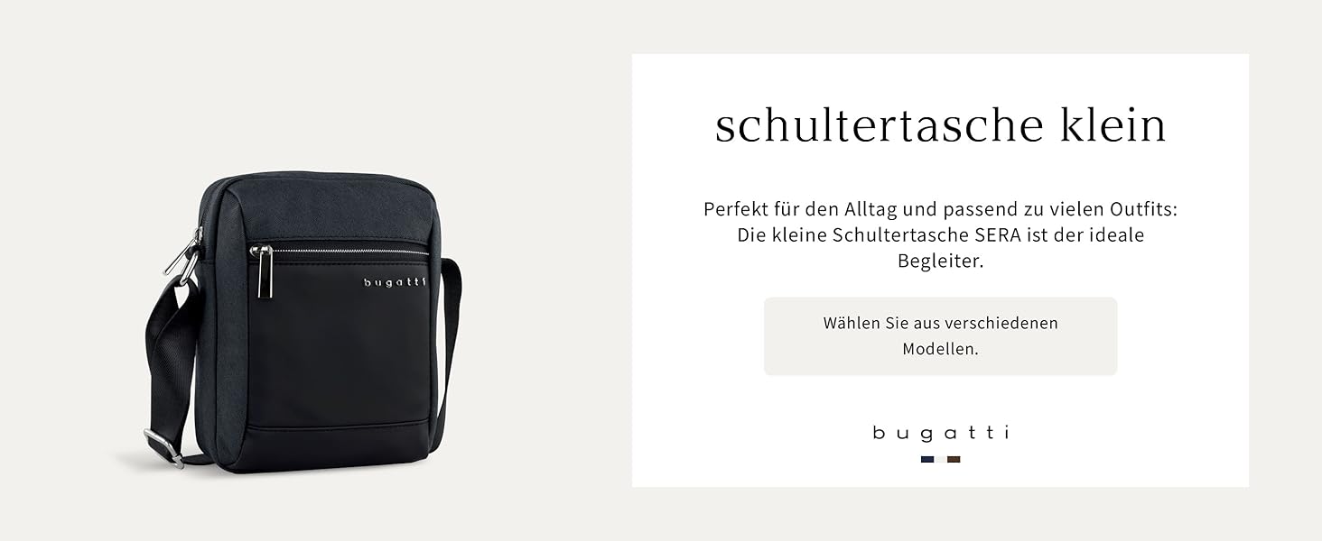 Чоловіча сумка Bugatti Sera на плечі, месенджер з відділенням для планшета, антрацит, S