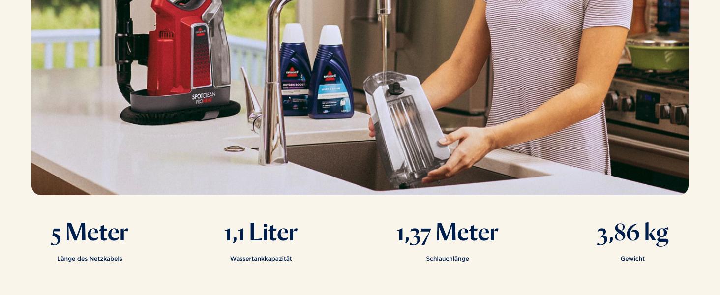 BISSELL SpotClean ProHeat: Професійний мийкий пилосос для килимів та оббивки з HeatWave технологією