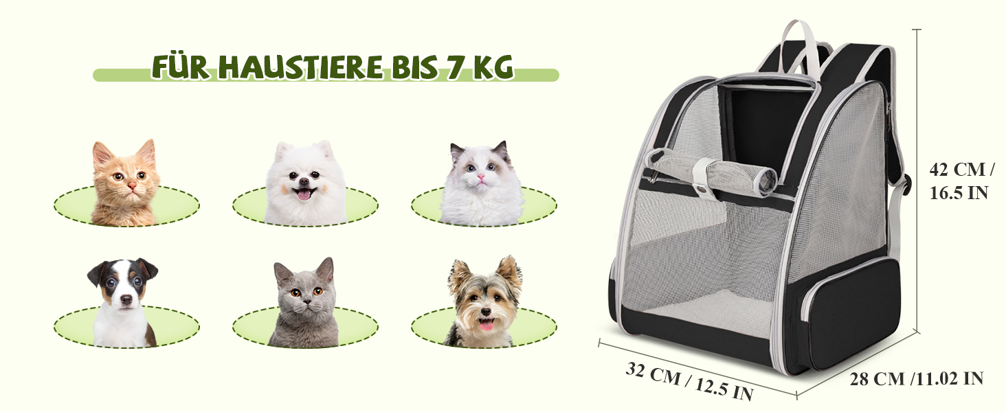 Рюкзак для тварин Allsopets: дихаючий, для котів та собак, маленьких порід, для подорожей та активного відпочинку (кремовий жовтий)