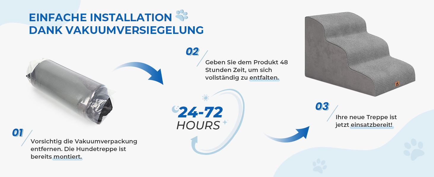 Сходинка для собак маленьких порід, 2 сходинки, 30 см, для домашніх тварин, миється, не слизька, для котів, для ліжка, дивану, сірого кольору