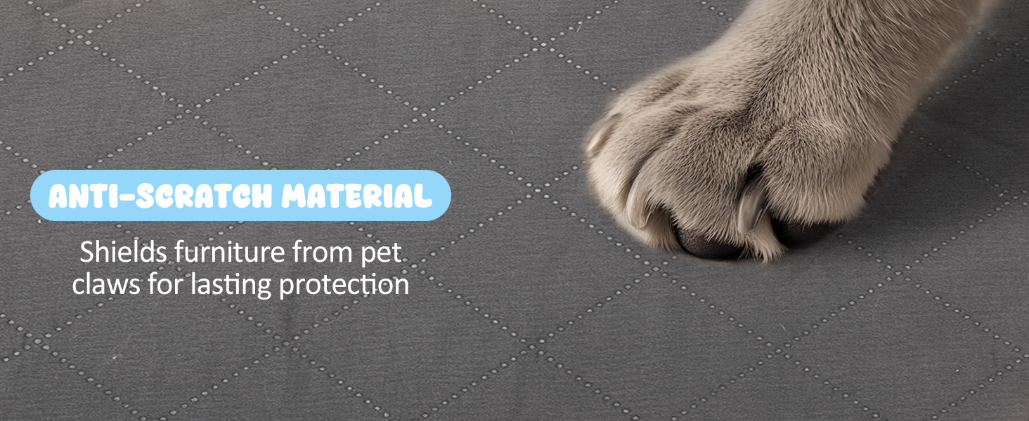 Водонепроникний захисний чохол на диван для собак HezzLuv, ковдра для тварин, захист матрацу, меблів, миючий, двосторонній, стійкий до подряпин, для цуценят, середніх та великих собак та котів, сірий, 157x127 см