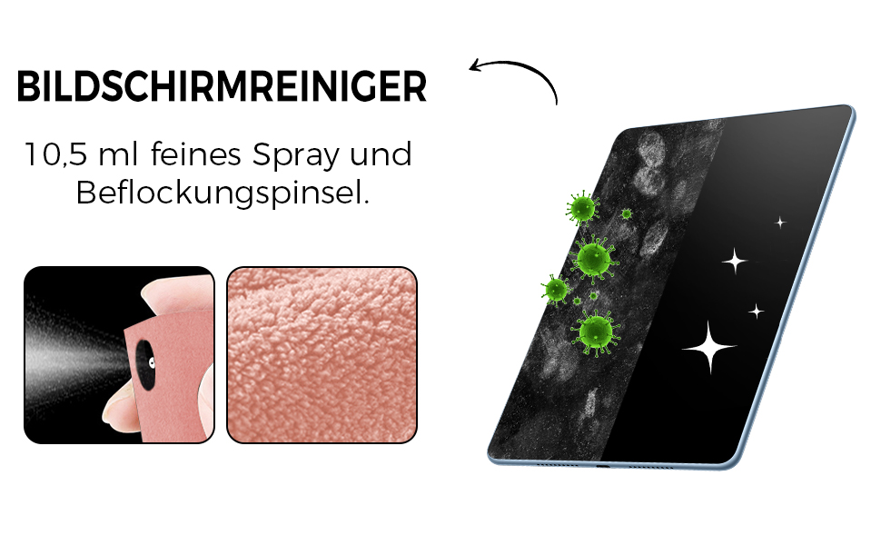 Очиснювач екрану для мобільних пристроїв 2шт (10мл) - для iPhone, монітора, планшета (сірий + рожевий)