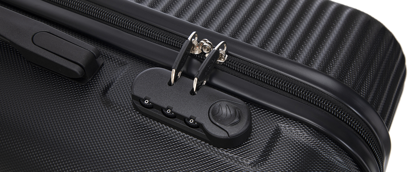 Набір валіз-ролерів (3 шт.): M, L, XL, білий слонова кістка. Сучасний набір валіз з жорсткою оболонкою, 4 колеса, захисне замкове механізм, зручна ручка.