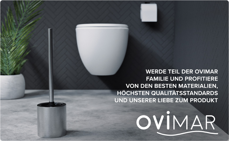 Набір для чищення унітазу Skrova | Силіконова щітка для унітазу | Без підставки | Чорний матовий, з підставкою | Змінний WC-головка