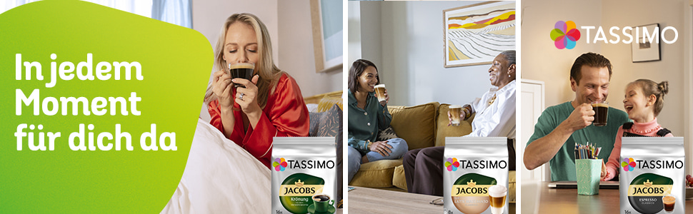 Кавові капсули Jacobs Latte Macchiato Classico для Tassimo, 40 шт (5х8 падів)