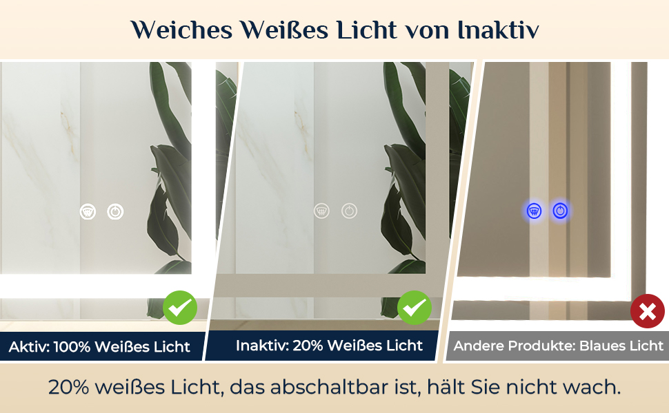 Дзеркало для ванної кімнати Keonjinn з підсвічуванням, чорний металевий каркас 60x80 см, LED, антизапар, сенсорне керування, 3 кольори світла, регулювання яскравості, пам'ять, настінне дзеркало