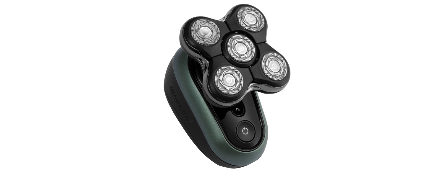 Електричний голкострум Remington XR1600 для гоління голови чоловіків - 5 голкових насадок, гоління до 0,2 мм, вологостійкий, з тримером
