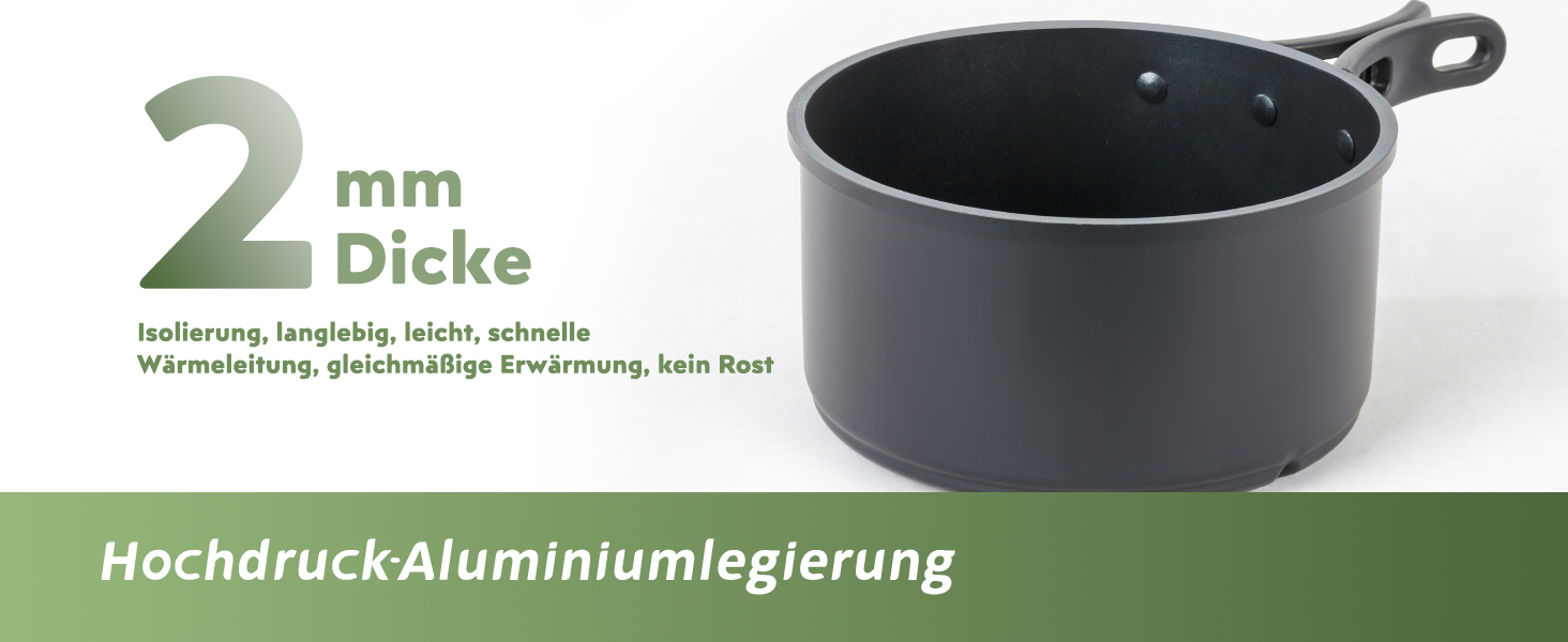Набір кухонного посуду для кемпінгу на 2-4 особи: електричний та газовий котел 700W/2200W, посуд для кемпінгу, трекінгу, дому та вулиці (1 каструля + 2 сковорідки)