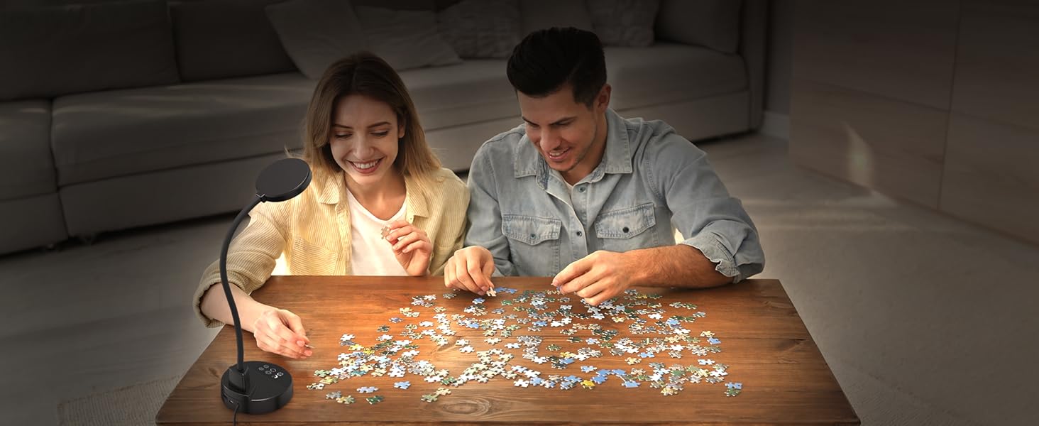 LED настільна лампа 15W з USB-A та USB-C, диммування, 3 колірні температури, 5 рівнів яскравості, таймер, гнусий 360° шийка, захист для очей, для офісу та спальні - Чорний, 3.5 дюйми