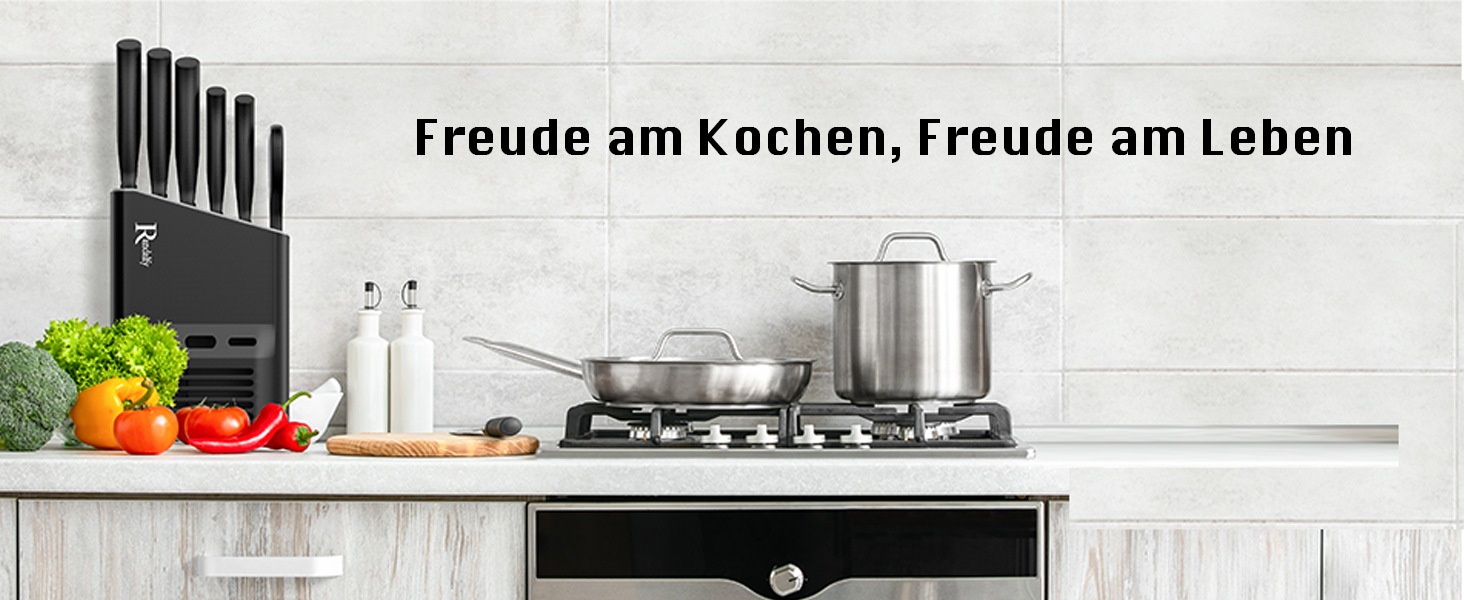 Набір ножів кухарських 7 предметів з бруском, кухонний набір ножів, ніж, ножиці, брусок для нарізки м'яса/овочів/фруктів, для нарізки, кубиків, шинкування (срібний)