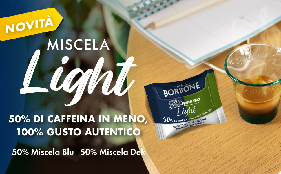 Кава в капсулах Caffè Borbone Respresso Light Mischung, сумісні з Nespresso, 100 шт