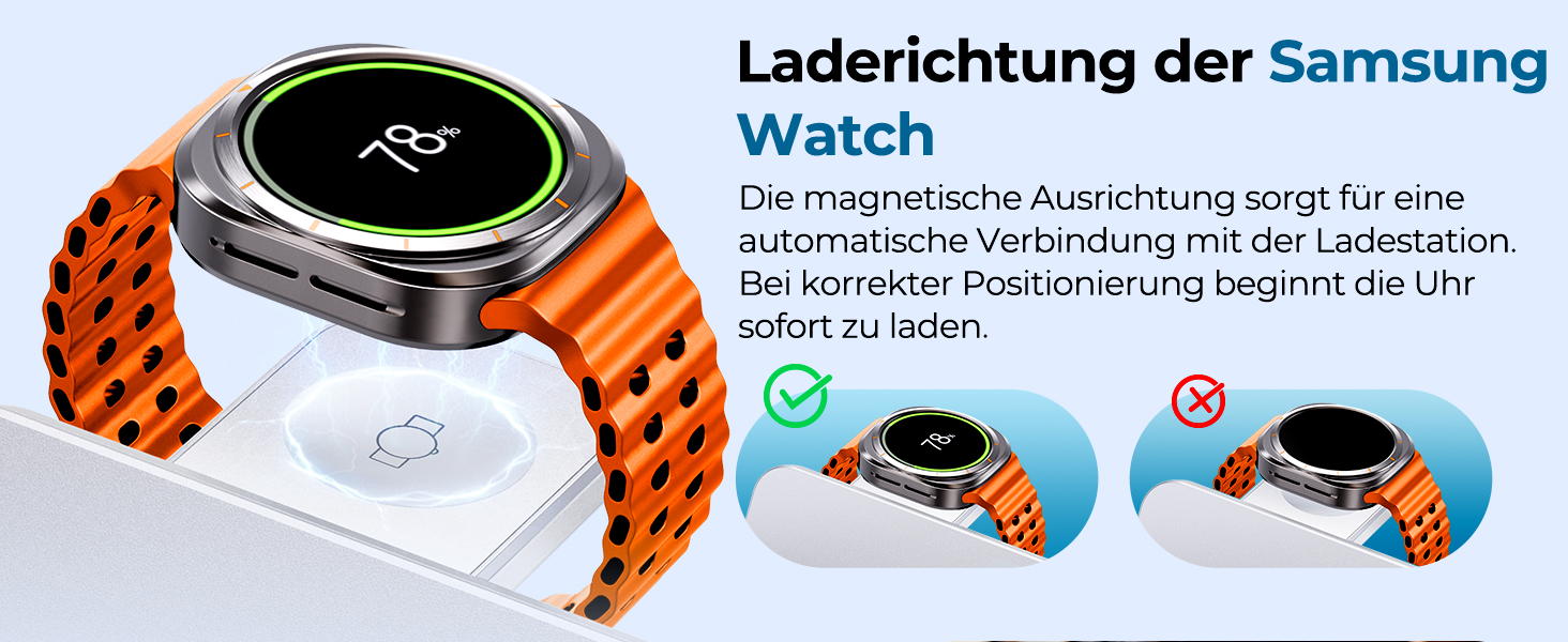 Бездротова зарядка EGV 3-в-1 для Samsung Galaxy S25 Ultra/S24/S23, Z Fold/Flip 7/6, Buds, Watch Ultra/8/7 - без адаптера