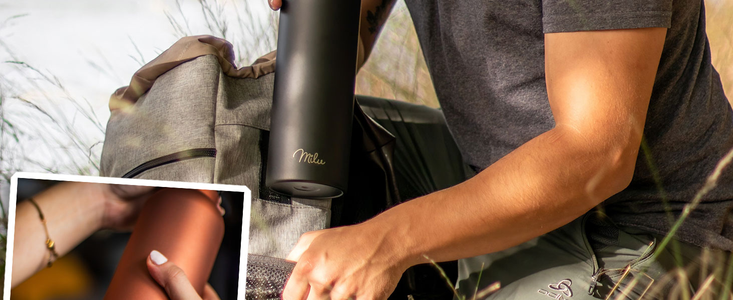 Фляга з нержавіючої сталі Milu 350/500/750/1000 мл (+3 кришки) з трубочкою, термос, ізольована пляшка для води, дитяча, доросла, для подорожей, без витоку (оливковий, 350 мл)