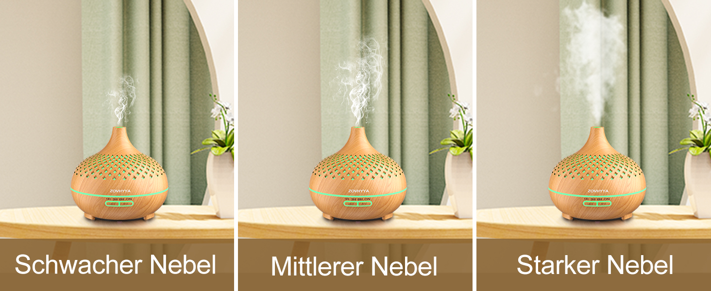 Дифузор аромату 500 мл з ефірними оліями та керуванням від пульта, 14 кольорів, 2 режими розпилення, тиха робота, золото