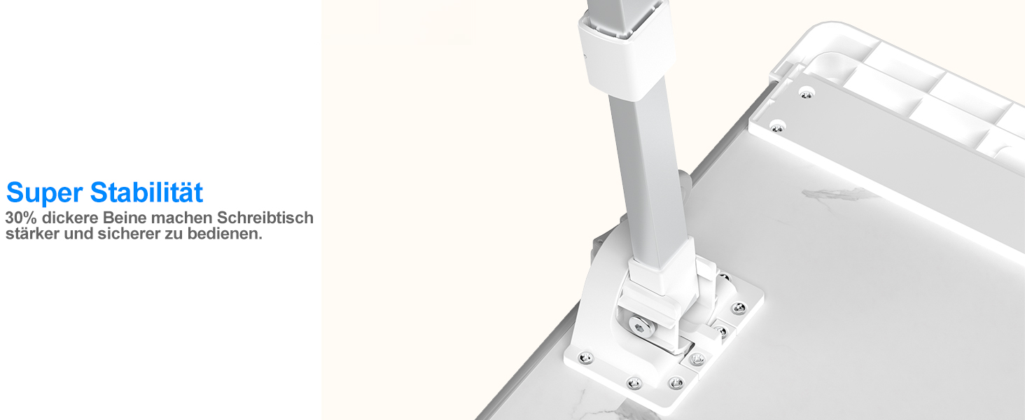 Столик для ноутбука Potuopy з регулюванням висоти та кута нахилу, X-Large, для роботи, читання та їжі на ліжку/софі, 60*40 см, білий мармур
