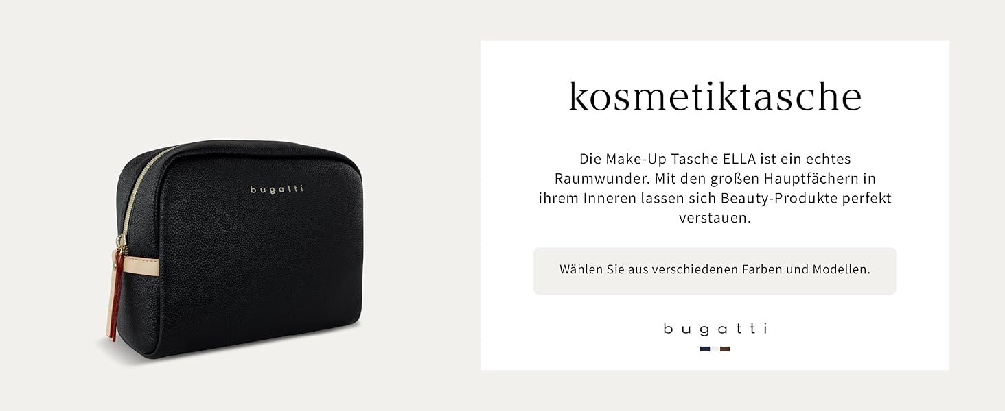 Сумка Bugatti Ella Classic чорна для жінок з екошкіри через плече та з ручками